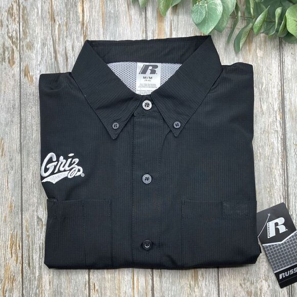 Men’s Montana Griz Sun Protection Fishing Outdoor Long Sleeve Button Front Shirt - Picture 1 of 5